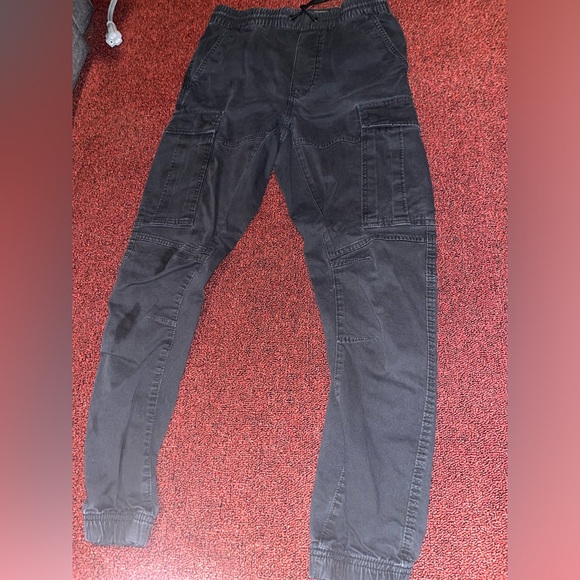H&M Black Cargo Pants - Picture 1 of 4